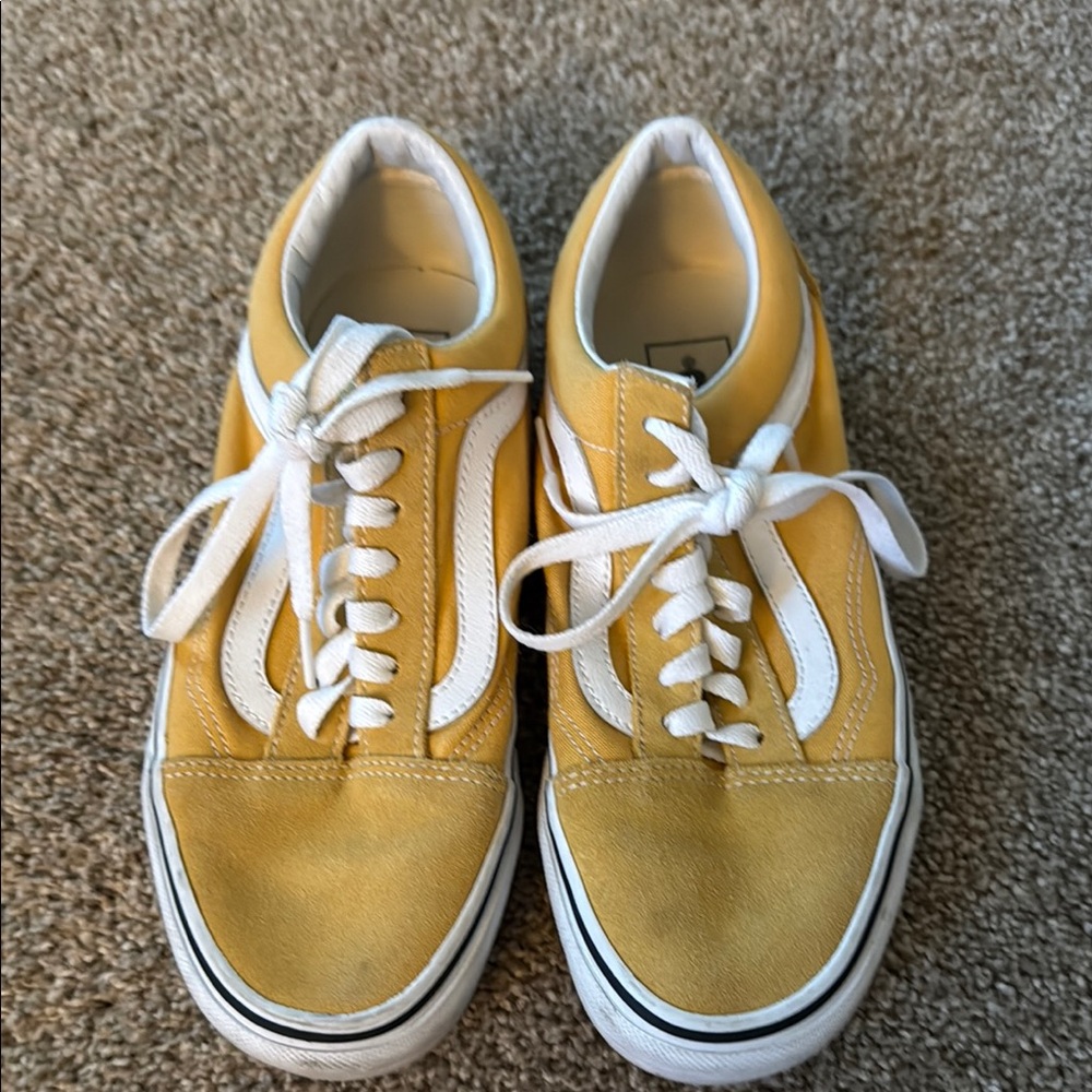 Vans Yellow and White Sneakers